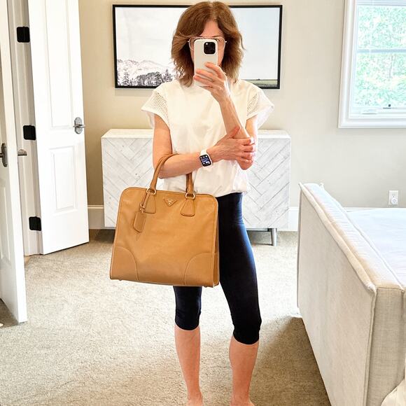 PRADA Saffiano Lux Tote Bag - Picture 8 of 14